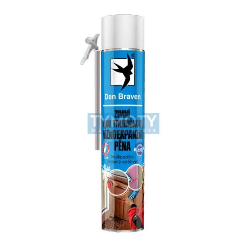 Den Braven Maxi nízkoexpanzná pena, do -15C - 825 ml žltá, trubičková (zimná) _40323RZM