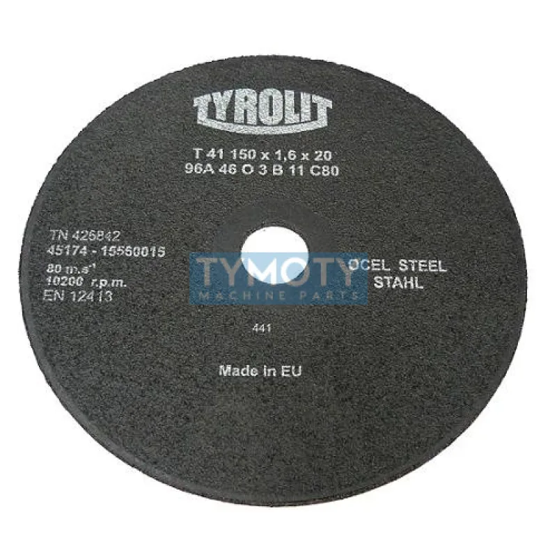 Rezací a drážkovací kotúč nevystužený, BRUSIVO, 425784 /45174 1067.0015/ - T41 - 100x1,3x20 mm