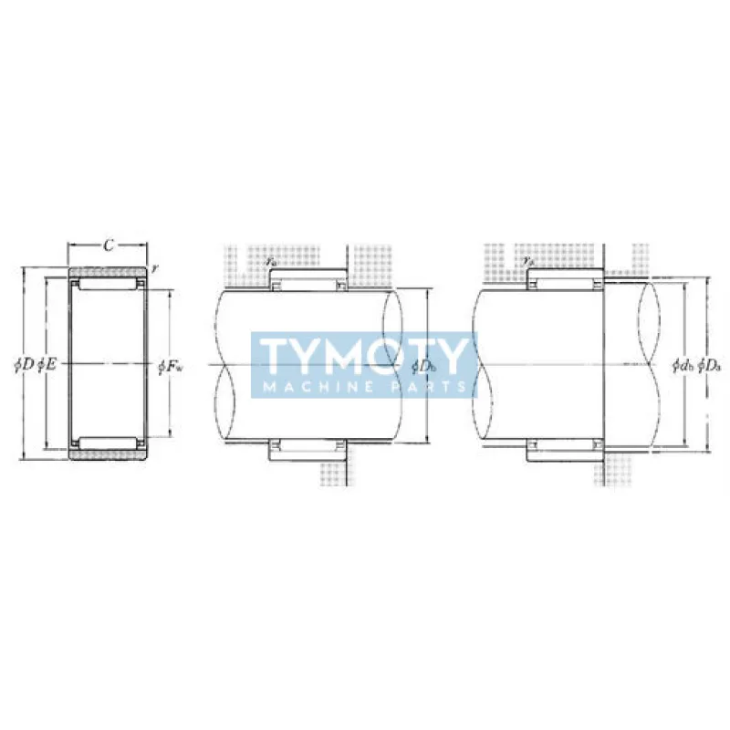 NTN RNAO-32X42X13 ihlové ložisko bez vnútorného krúžku