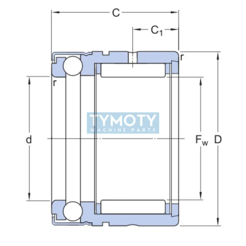SKF NX 20 Z ihlové ložisko kombinované