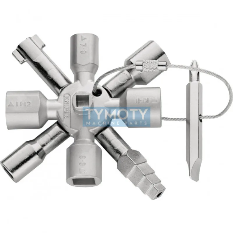 KNIPEX 00 11 01 TwinKey® Kľúč pre bežné skrine a systémy zatvárania 92 mm