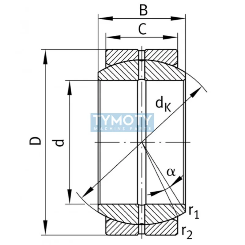 INA GE 35-DO (GE 35 ES) kĺbové ložisko oceľ/oceľ