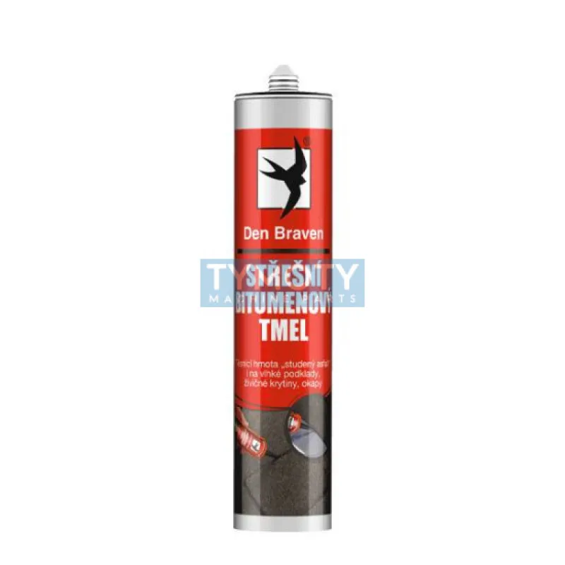Den Braven Strešný bitúmenový tmel - 310 ml čierna, kartuša _10205RL