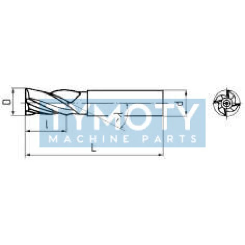 Fréza valcová čelná krátka, F140218, 30x45 mm