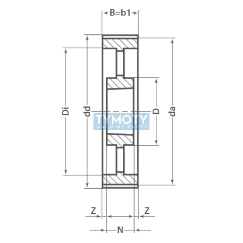 Remenica TB 168 8MDC 62 optibelt ZRS DC na Taper Lock