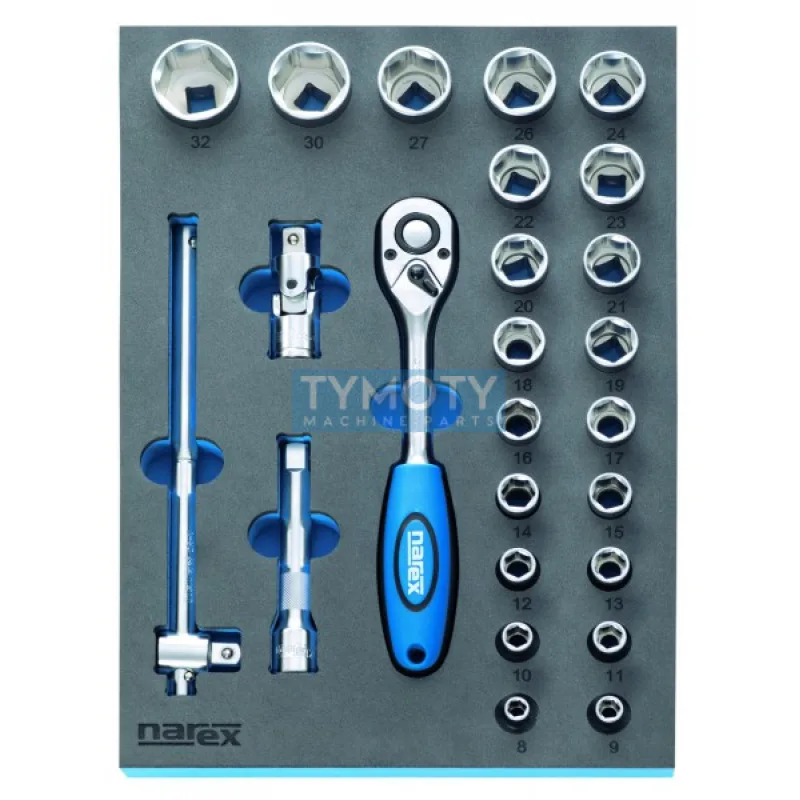 Modul s náradím 1/2", NAREX-MODUL, M 25-dielov 1/2"