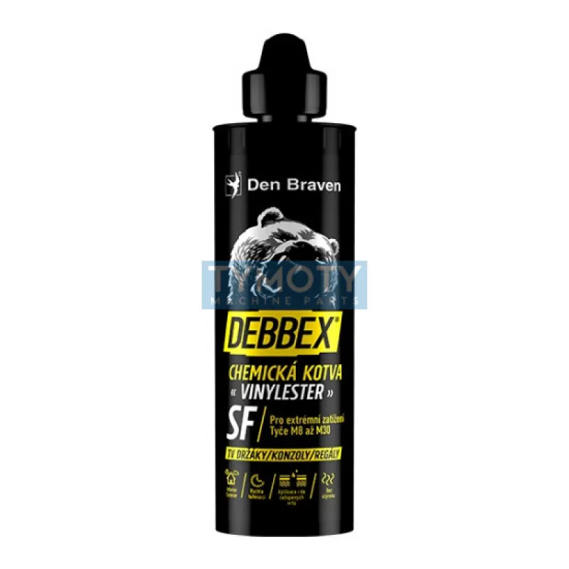 Debbex Chemická kotva VINYLESTER SF - 380 ml tmavo šedá, kartuša _74017BD