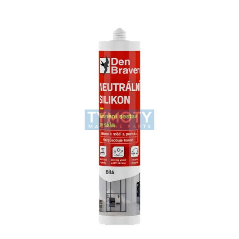 Den Braven Neutrálny silikón - 280 ml biela, kartuša _30602RL