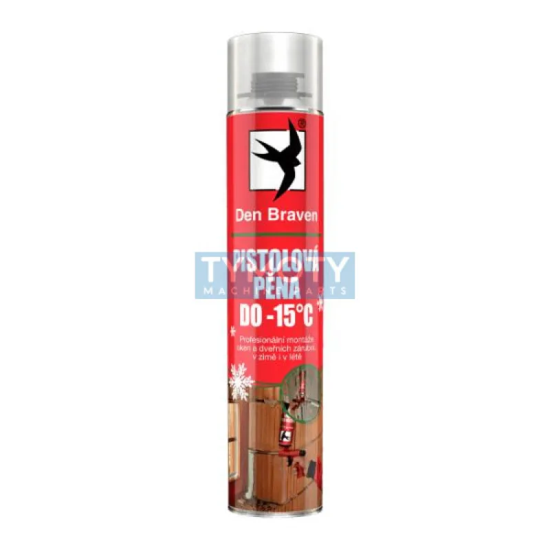 Den Braven Pištoľová pena, do -15C - 750 ml zelená, zimná _40324RL