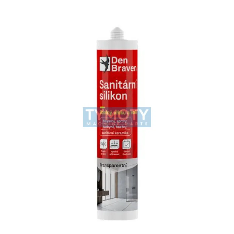 Den Braven Sanitárny silikón - 280 ml transparentný, kartuša _30211RL