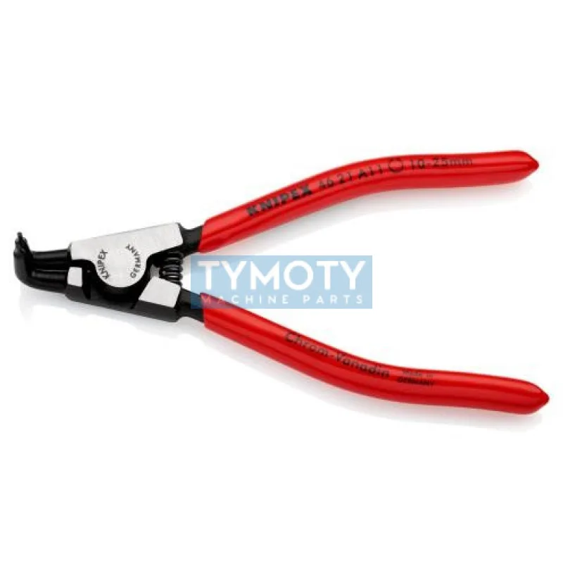 KNIPEX 46 21 A11 Kliešte pre vonkajšie poj. krúžky 10-25 mm, zahnuté 90 ° pot. plastom, fosfátované