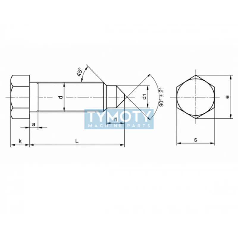 Skrutka odtlač.hrot DIN 564 oceľ 22H TypB M12x40 8.8 bez PÚ