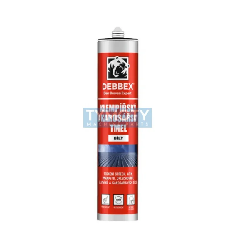Den Braven Klampiarsky a karosársky tmel - 280 ml biela, kartuša _201026RL