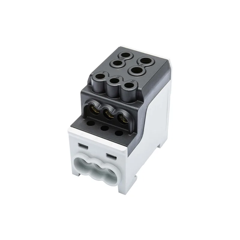 SIMBLOCK Rozbočovacia svorka 70mm2 SDB 200 čierna Al/Cu vstup 1x70mm2 výstup 6x16mm2 a 1x35mm2