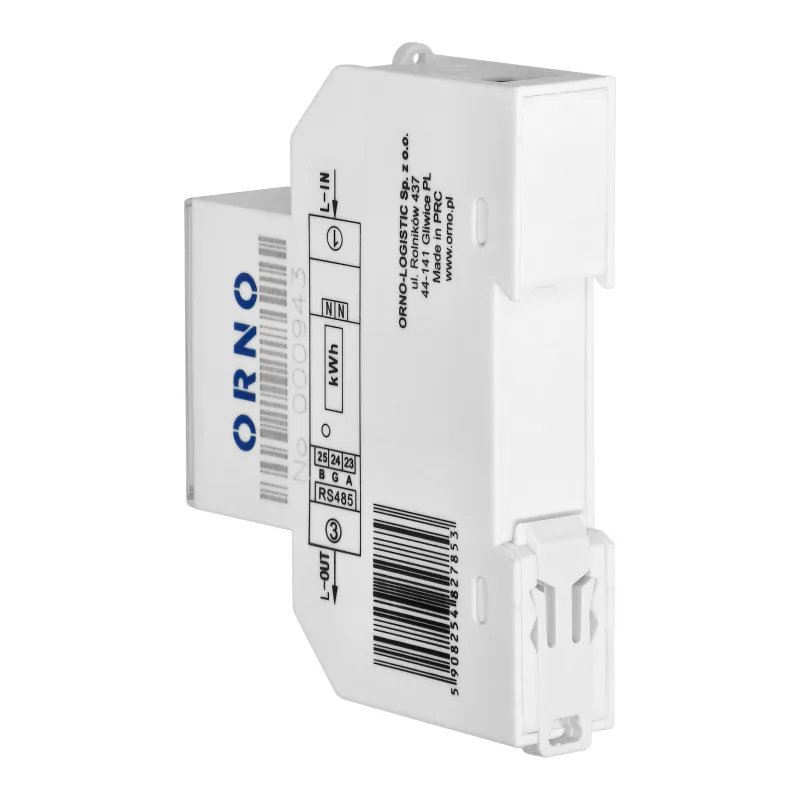 ORNO Elektromer jednofázový na DIN lištu OR-WE-526 100A RS-485 Modbus multi-tarif obojsmerný MID