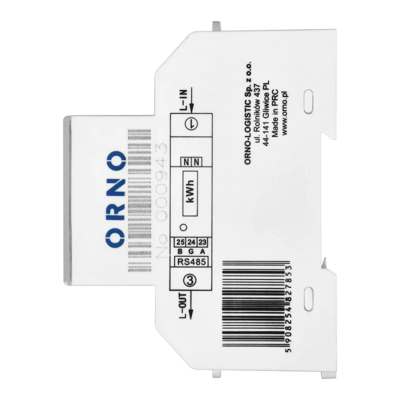 ORNO Elektromer jednofázový na DIN lištu OR-WE-526 100A RS-485 Modbus multi-tarif obojsmerný MID
