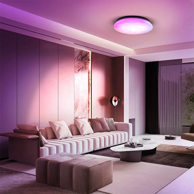 Solight Holding s.r.o. LED smart stropné svetlo Wave,30W, 2300lm, wifi, RGB + CCT,diaľ.