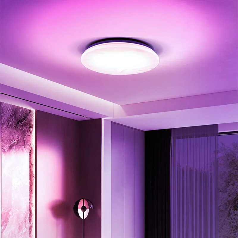 Solight Holding s.r.o. LED smart stropné svetlo Wave,30W, 2300lm, wifi, RGB + CCT,diaľ.