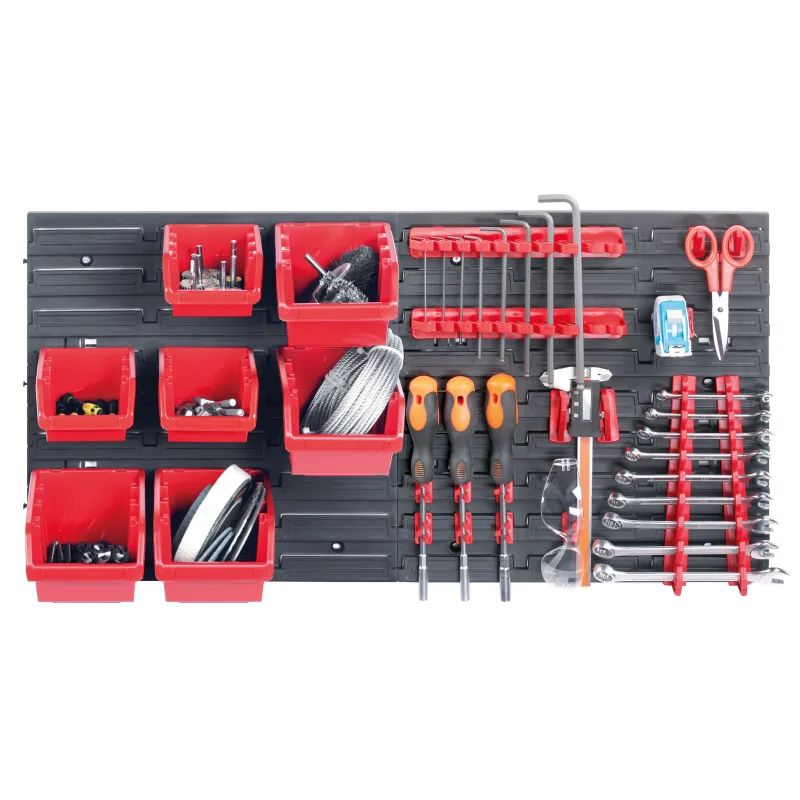 Kistenberg Závesný nástenný panel 10 boxov a 22 držiakov na náradie ORDERLINE 800x165x400mm KOR4-S411/3020
