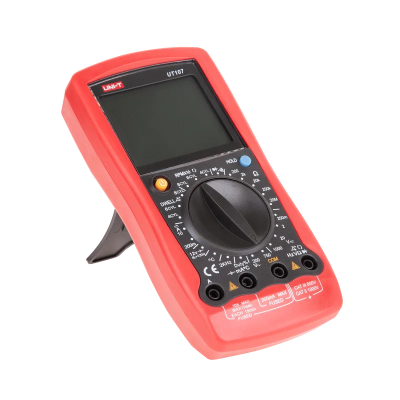 Univerzálny multimeter s autodiagnostikou Uni-T UT107 meranie otáčok motora MIE0090