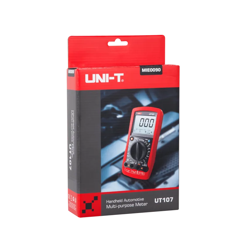 Univerzálny multimeter s autodiagnostikou Uni-T UT107 meranie otáčok motora MIE0090
