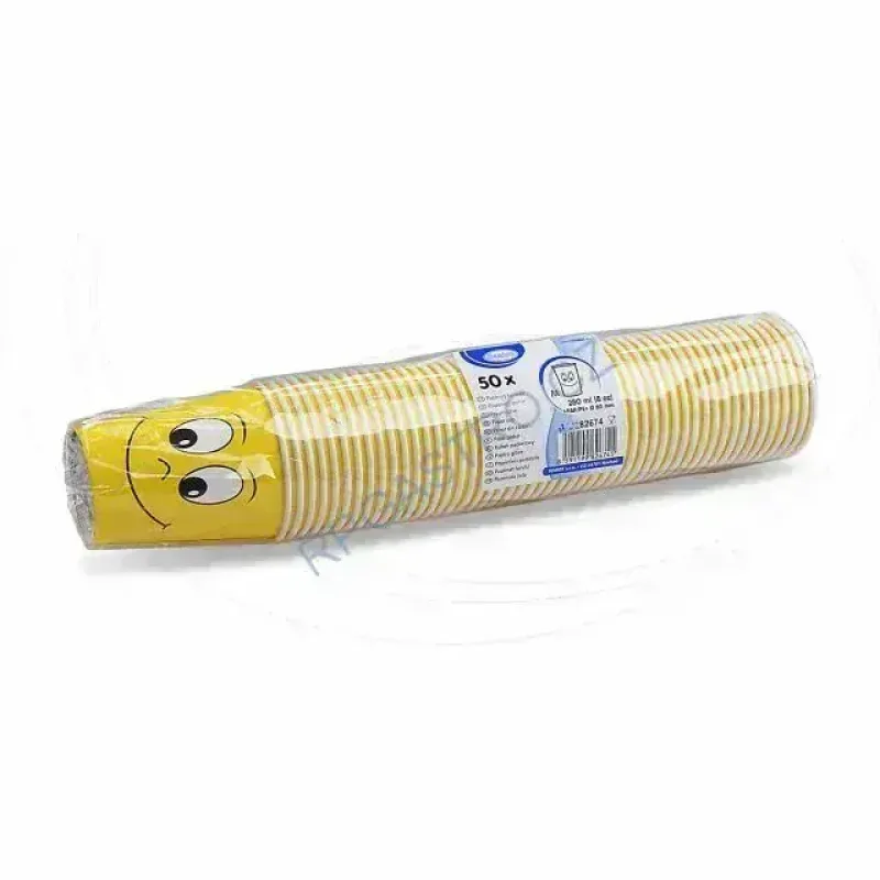 Papírový kelímek SMILEY 280 ml, M (Ø 80 mm) [50 ks] (82674-10N)