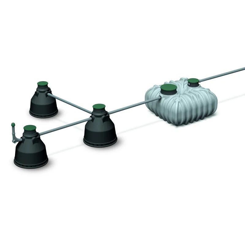 Prosperplast s.r.o. Podzemná plastová nádrž Unground Tank R-5000 (5000 litrov) monolit na dažďovú vodu čierna