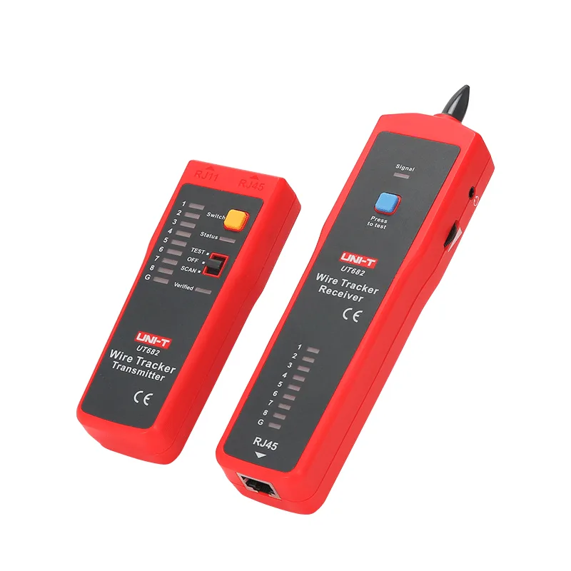Merač - vyhľadávač párov vodičov RJ45/RJ11 s testerom káblov RJ-45 Uni-T UT682 MIE0292