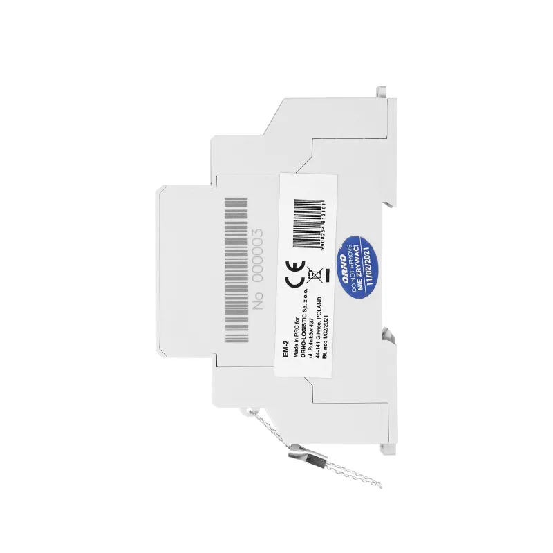 Jednofázový elektromer VIRONE EM-2, 40A, impulzný výstup, 1 modul, DIN TH-35mm