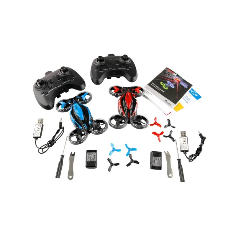 Amewi RC sada Fightstar - sada bitevních dronů, červený a modrý