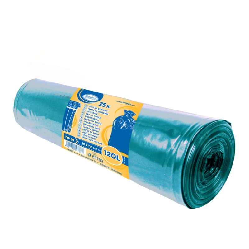 Pytle na odpadky 120 l modré 70 x 110 cm (Typ 60) [25 ks] (69760)