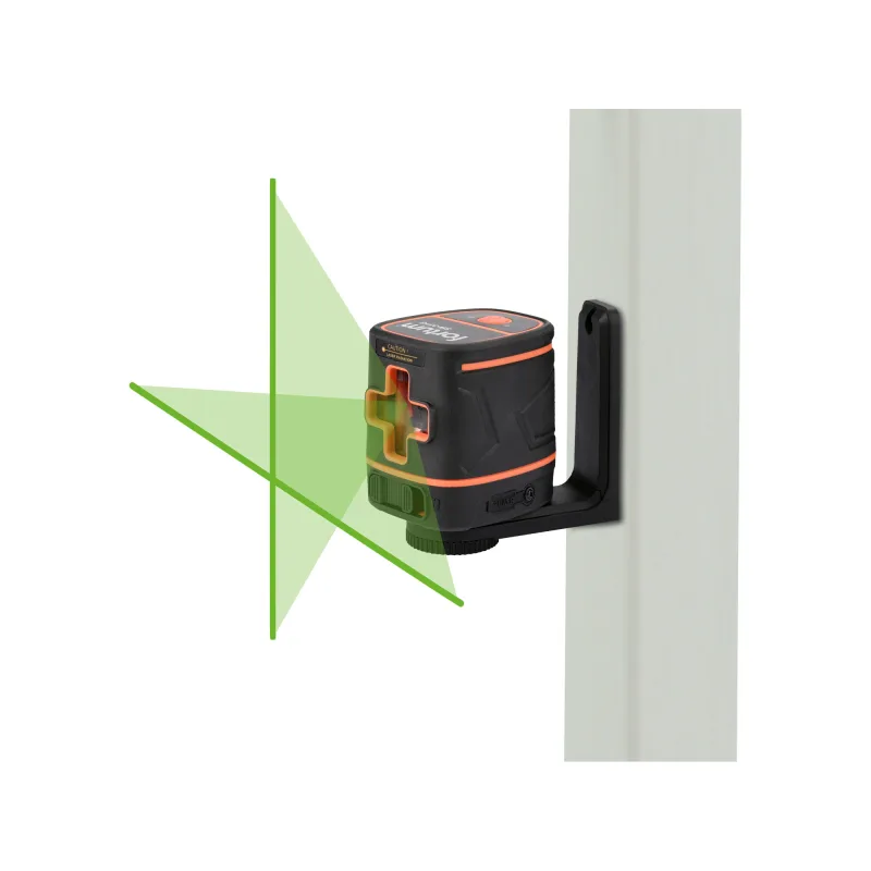 Laser líniový, krížový samonivelačný, zelený, 1H1V, Li-ion akumulátor, FORTUM 4780208