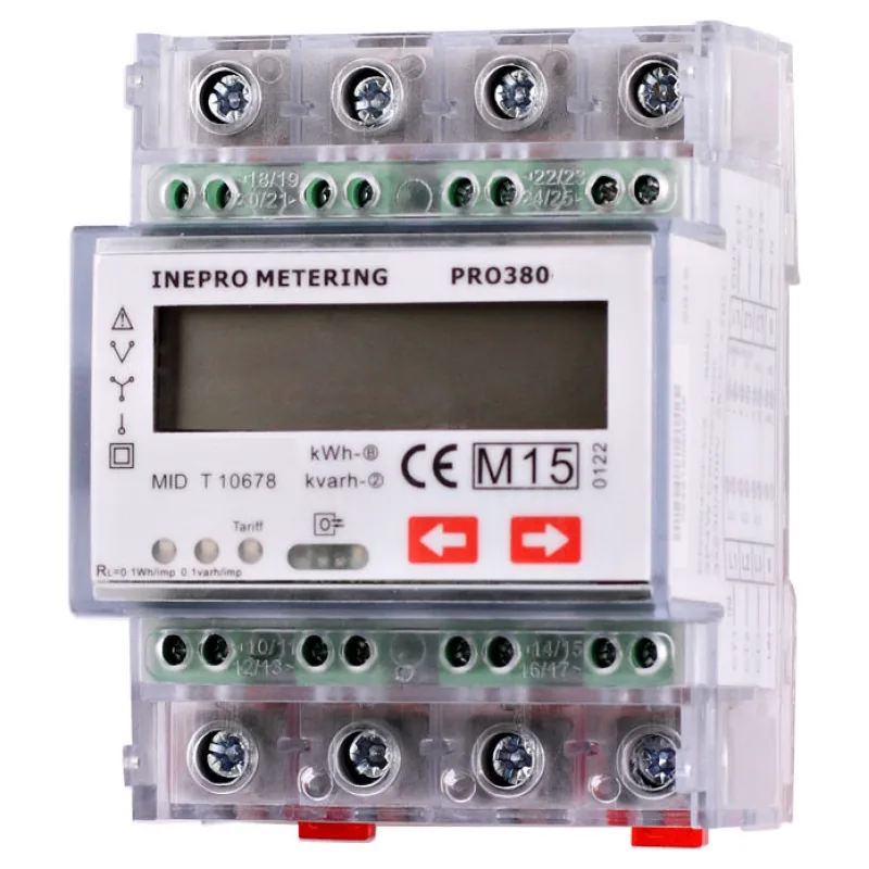 Elektromer 3F na DIN lištu trojfázový Inepro PRO380-Mb 0,25-100A M-Bus, MID