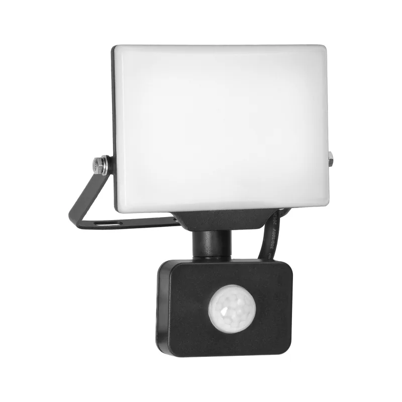 ADVITI PORTO S LED 20W reflektor s PIR senzorom pohybu, 1600lm, IP44, 4000K, hliník+polykarbonát čierny