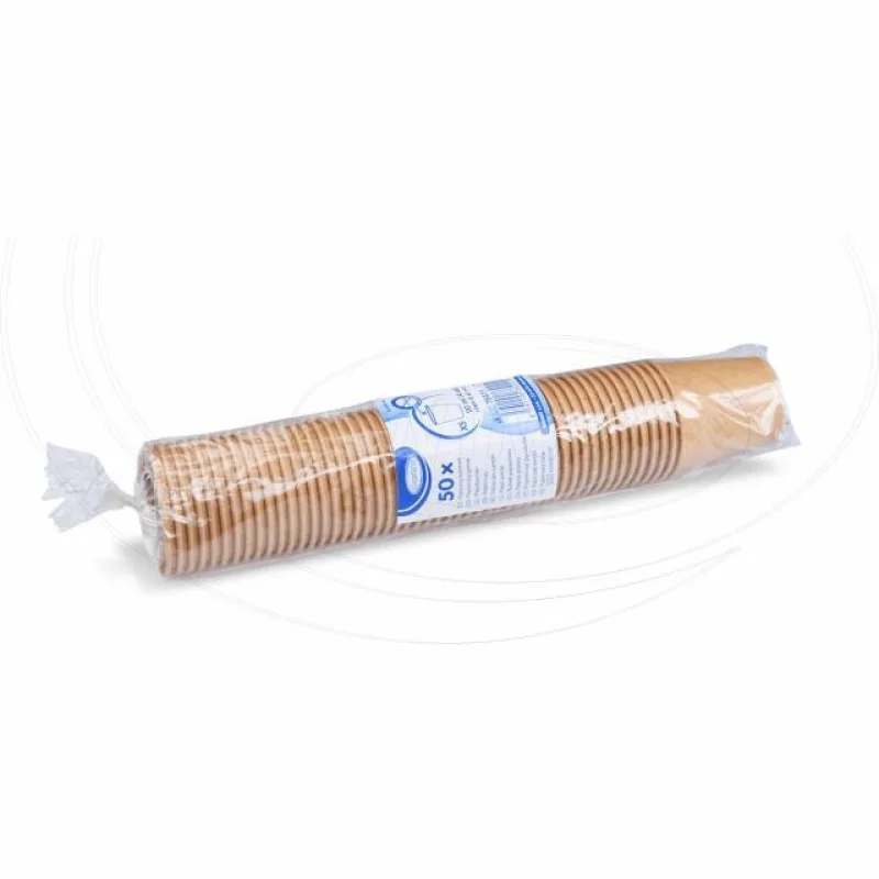 Papírový kelímek hnědý 110 ml, XS (Ø 62 mm) [50 ks] (76411) 3N