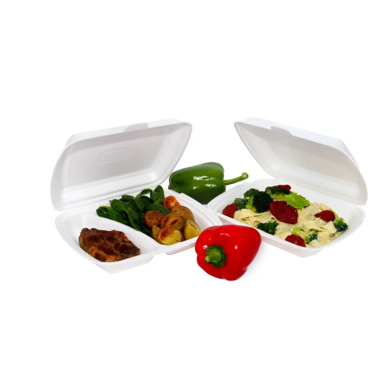 Menu box nedělený bílý 245 x 195 x 70 mm [125 ks] Zasílání poštou (75631 - E12A)