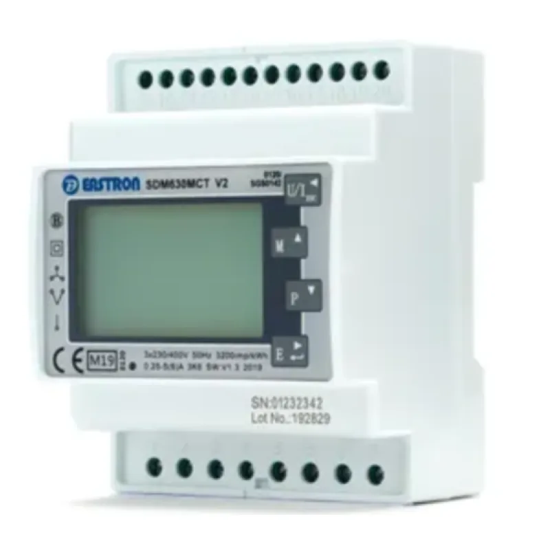 Elektromer 3F na DIN lištu trojfázový EASTRON 2-tarif SDM630MCT-2T V2 X/5A MID Modbus-RTU polopriamy