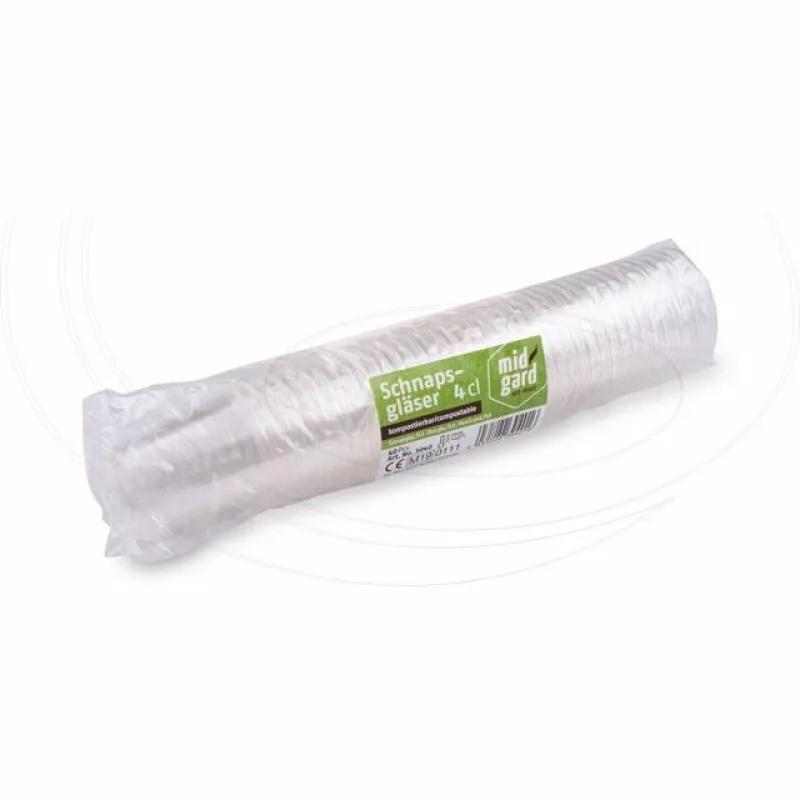 Kelímek čirý (PLA) -BIO- 2 cl / 4 cl (Ø 48 mm) [40 ks] (P3040 - 3B)