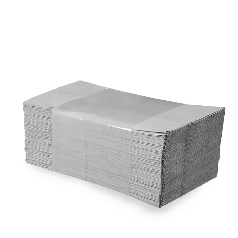 Papírové ručníky skládané ZZ 25 x 23 cm natural (šedé) [250 ks] (60009.1 - CH11B , E11D)