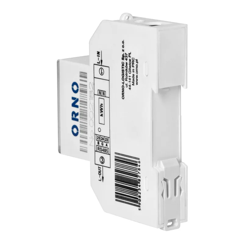 ORNO Elektromer jednofázový na DIN lištu OR-WE-525 100A RS-485 Modbus multi-tarif MID