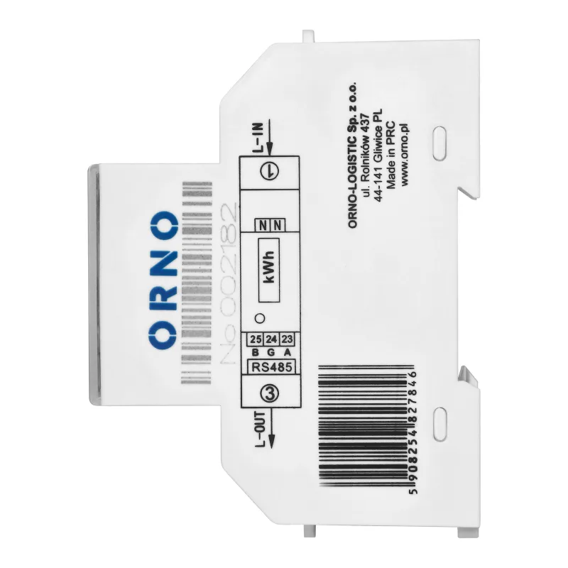ORNO Elektromer jednofázový na DIN lištu OR-WE-525 100A RS-485 Modbus multi-tarif MID