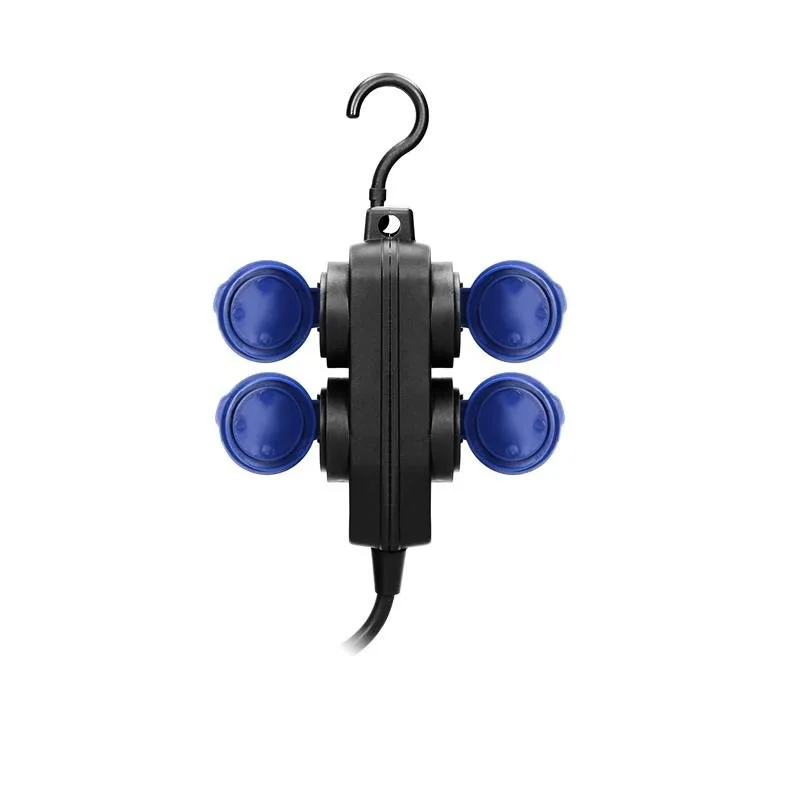 ORNO Závesný predlžovací kábel 4 x zásuvka 230, kábel 5m H05RR-F 3x1.5 mm2 guma plus háčik
