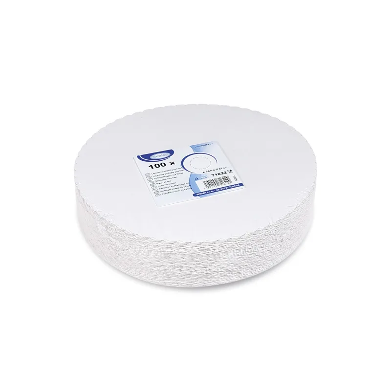 Lepenkové podložky pod dort Ø 22 cm RECY [100 ks] (71622-12A)
