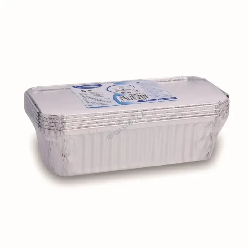 Miska hranatá ALU 900 ml včetně víčka [5 ks] (65094)