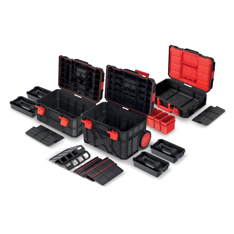 Kistenberg Sada kufrov na náradie a organizérov X BLOCK PRO 546x380x870 transportné kolieska KXBS604095-S411