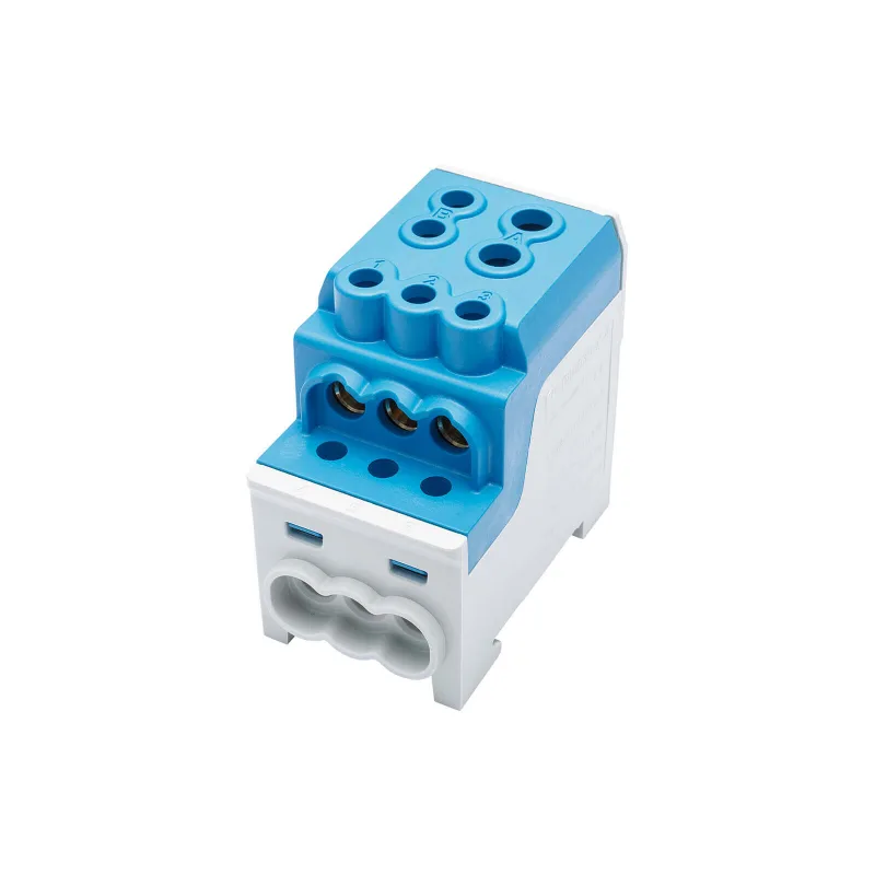 SIMBLOCK Rozbočovacia svorka 70mm2 SDB 200 modrá Al/Cu vstup 1x70mm2 výstup 6x16mm2 a 1x35mm2