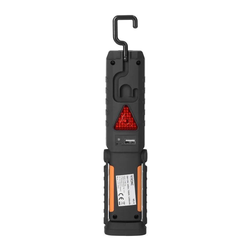 VIRONE Dobíjacie LED COB pracovné svetlo 3W+1W LED 1200mAh s powerbankou WL-4