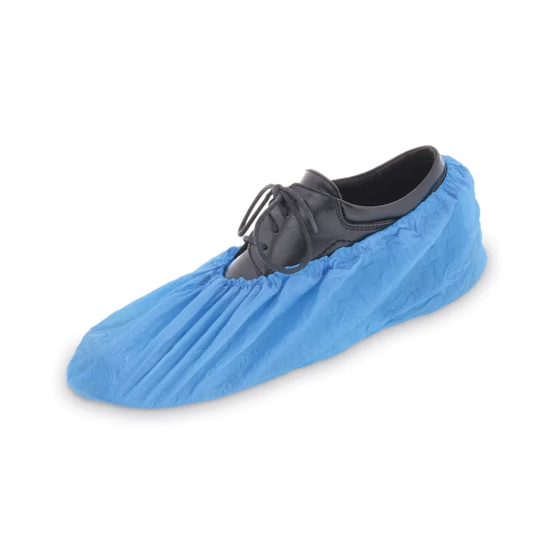 Návleky na boty modré 40 x 14 cm (CPE) [100 ks] (68160 - CH2N)