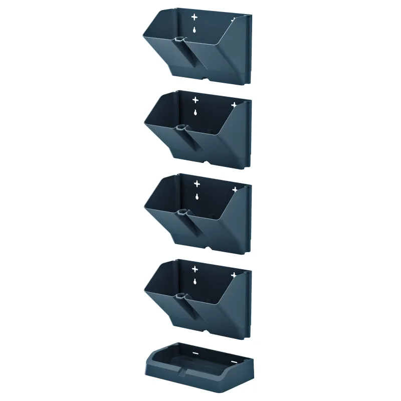 Prosperplast s.r.o. Kvetináč vertikálny s nožnicami na bylinky MINI CASCADE antracit IO1W200-S433
