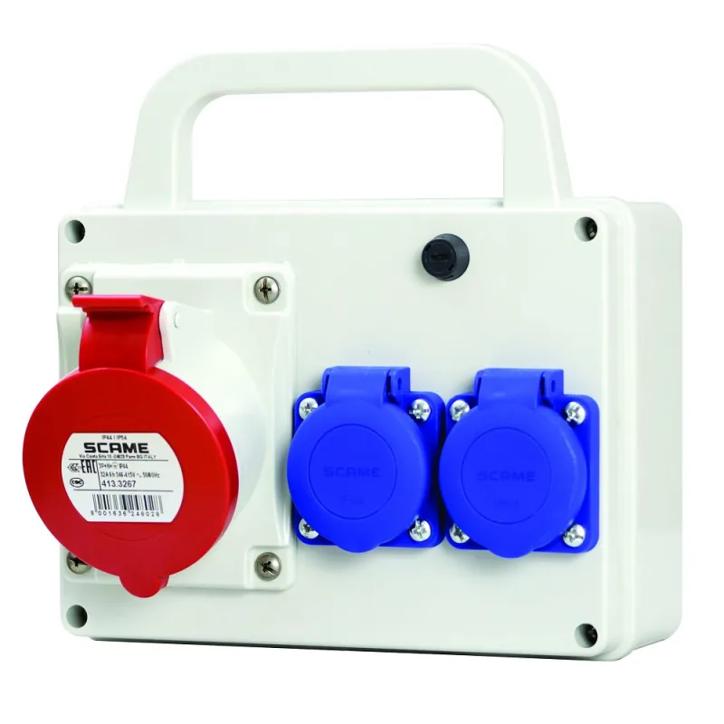 SCAME-SK, s.r.o. SCAME Zásuvková rozvodnica E-BOX 686H.322 1x32A,2x230V+rukoväť